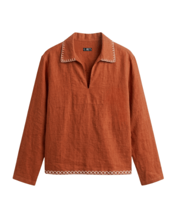 Linen Smock Burnt Orange